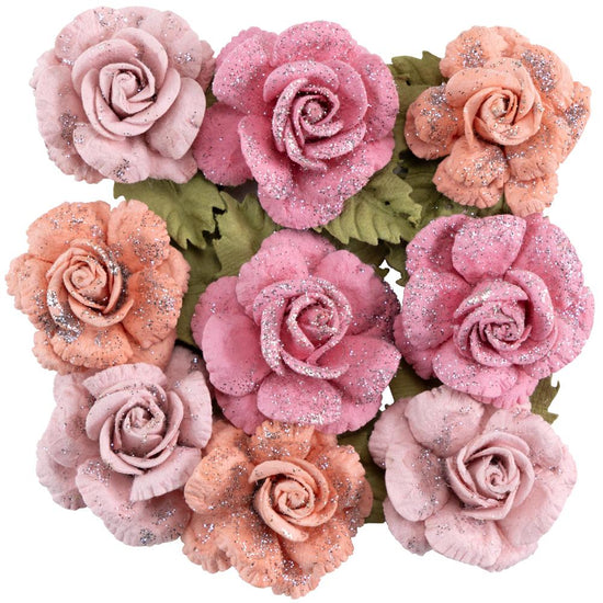 Little Birdie Karin Paper Flowers 9/Pkg Celebrate Life