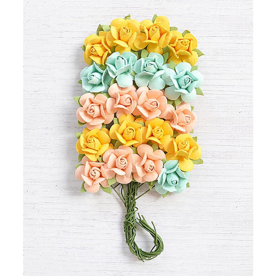 Little Birdie Catalina Paper Bouquet 20/Pkg Pastel Palette