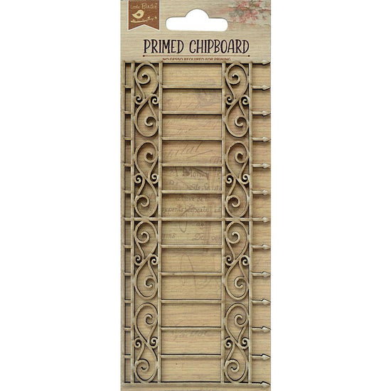 Little Birdie Laser Cut Primed Chipboard 1/Pkg Fancy Fence