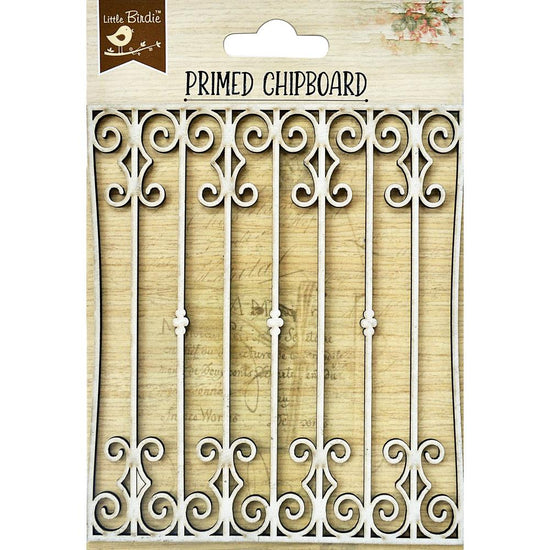 Little Birdie Laser Cut Primed Chipboard 1/Pkg Scroll Grace