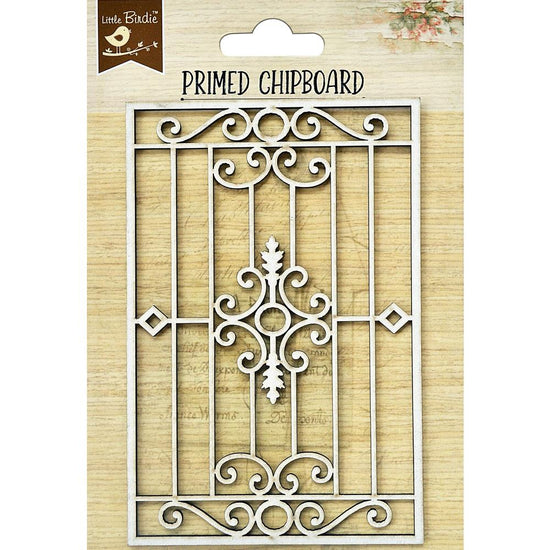 Little Birdie Laser Cut Primed Chipboard 1/Pkg Scroll Splendor