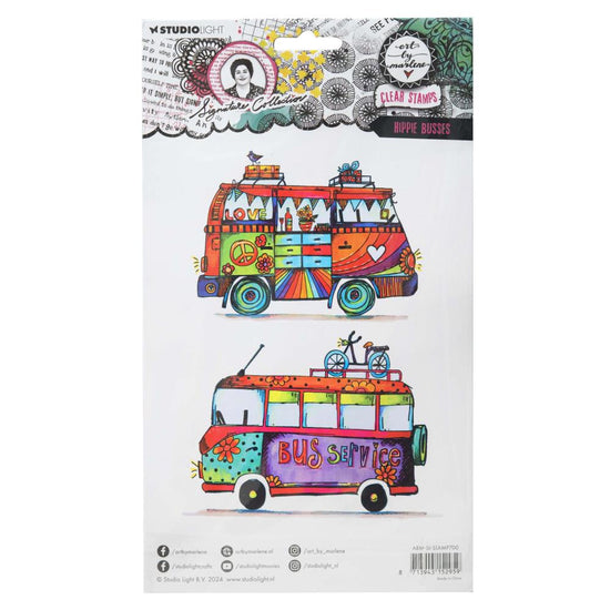 Art By Marlene Signature Collection Clear Stamps Nr. 700, Hippie Busses