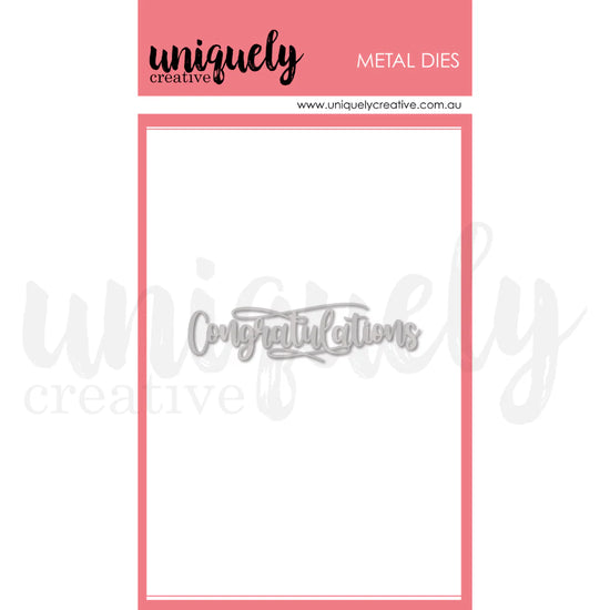 Uniquely Creative CONGRATULATIONS DIE