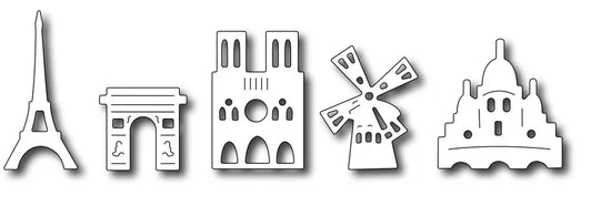 Frantic Stamper Precision Die - Paris Icons