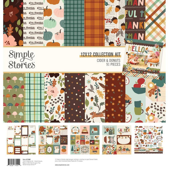 Simple Stories Collection Kit 12"X12" Ciders & Donuts