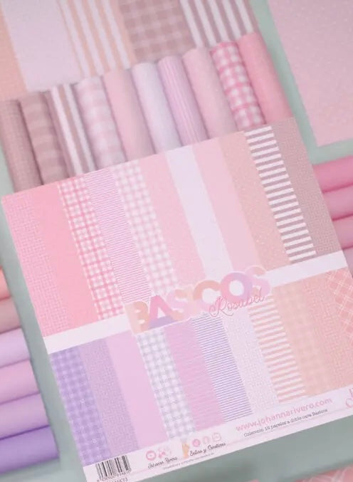 Colección 12 BÁSICOS doble cara 12×12″ Rosabel