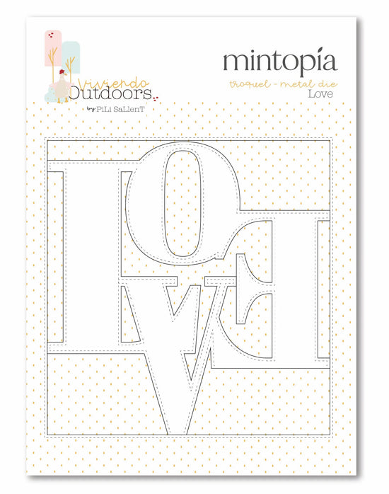 Mintopia Troquel Love Viviendo Outdoors