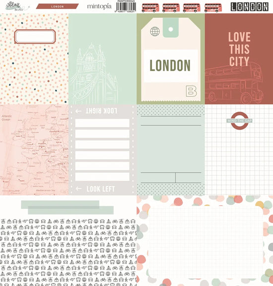 Mintopia Papel tarjetas A volar Travel Stories London