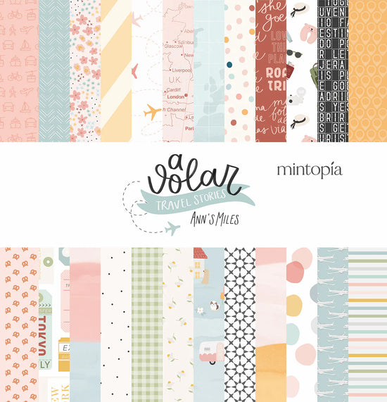 Mintopia Stack 12"x12" A volar Travel Stories Mintopía