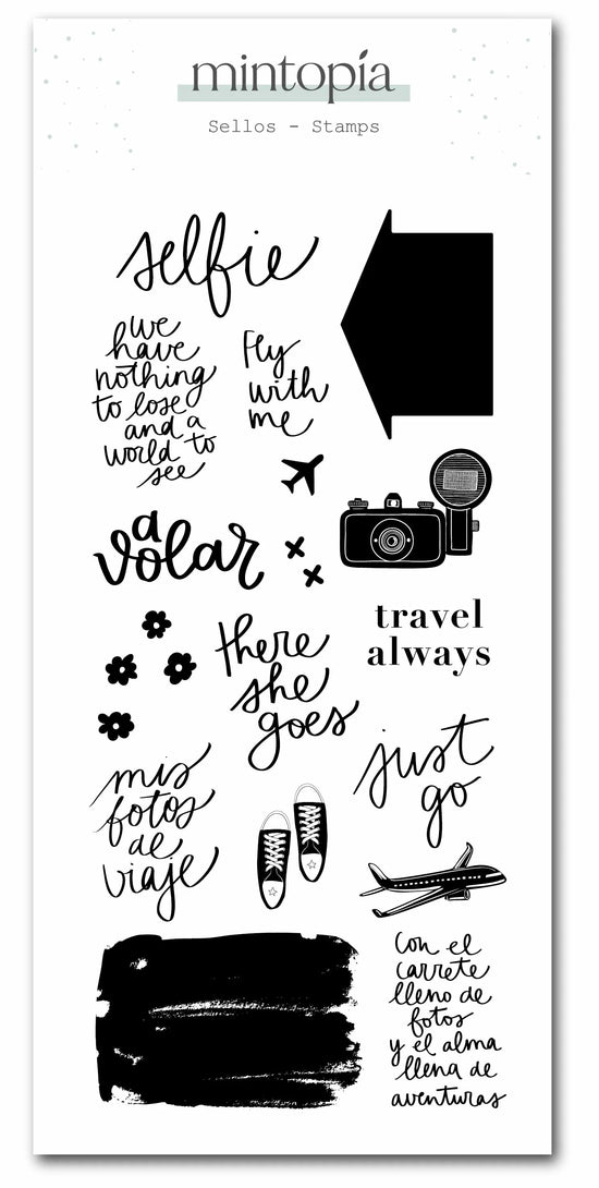 Mintopia Sellos Fly with me A volar Travel Stories