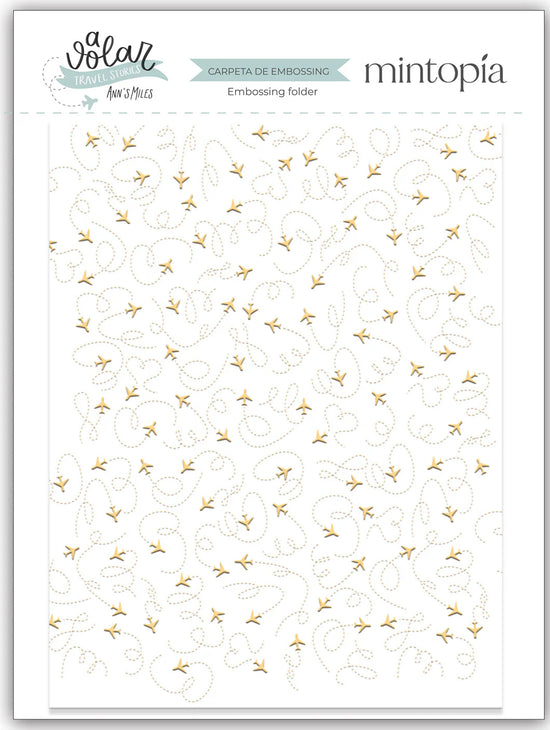 Mintopia Carpeta de embossing 6"x8" Aviones A volar Travel Stories Mintopía