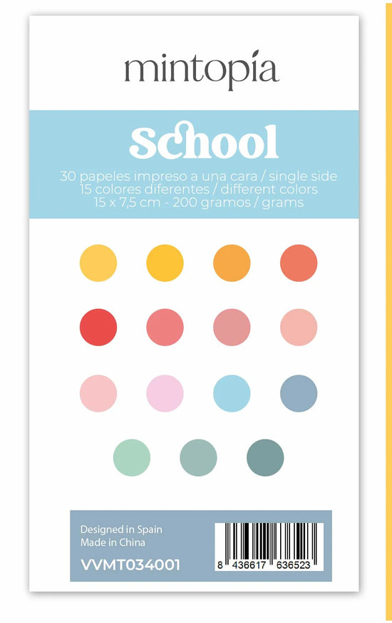Mintopia Mini pad de papeles para Mini Evolution School Days Mintopía