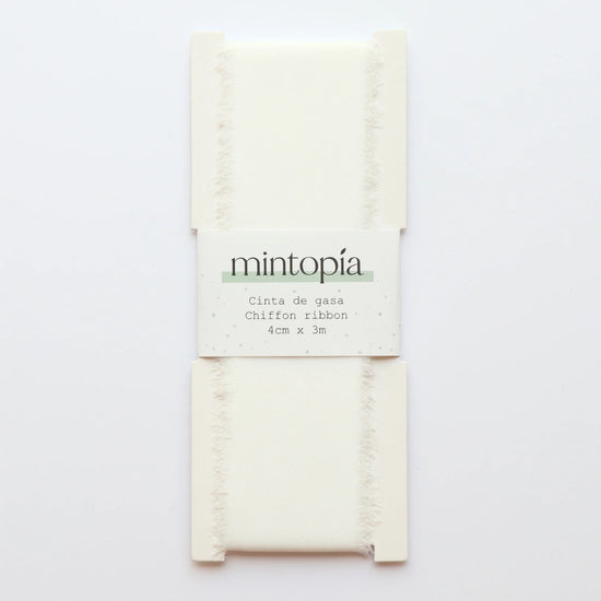 Mintopia Cinta de gasa Mintopía 4 cm x 3 m White