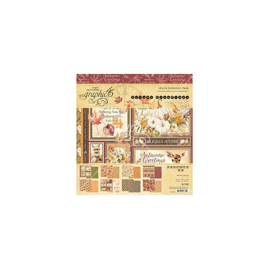 Graphic 45 Collection Pack 12"X12" Autumn Greetings