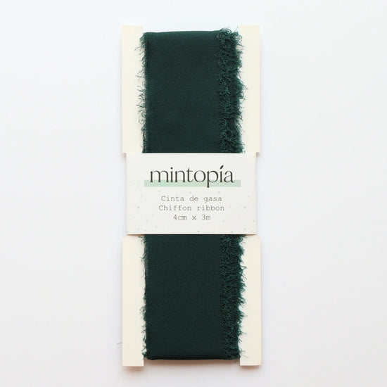 Mintopia Cinta de gasa Mintopía 4 cm x 3 m Forest Green