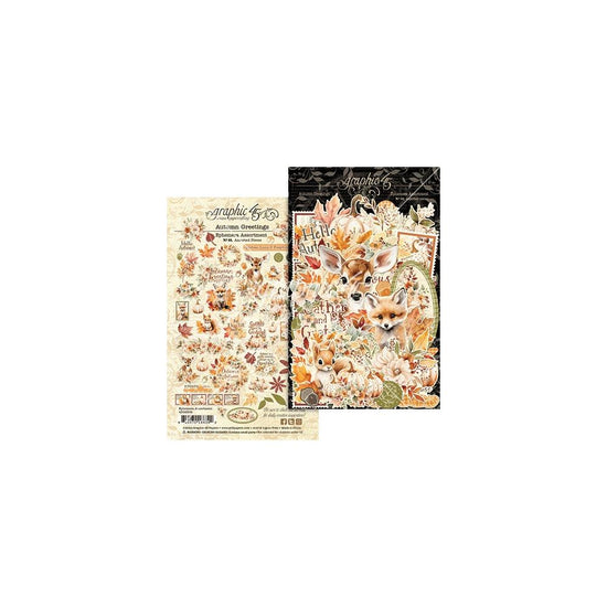 Graphic 45 Ephemera Set Autumn Greetings