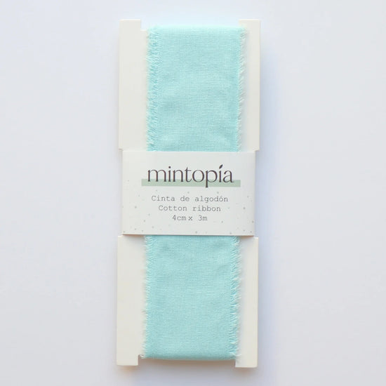 Mintopia Cinta de algodón Mintopía 4 cm x 3 m Pastel Turquoise