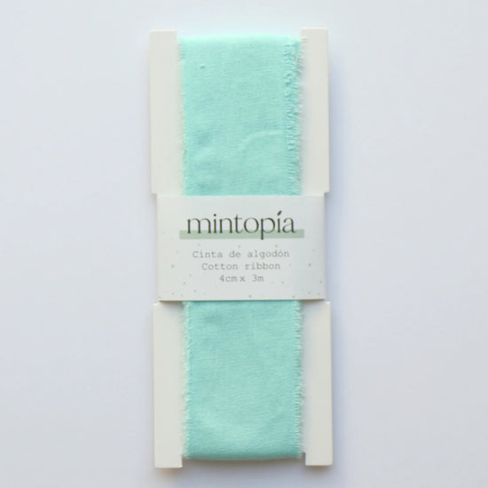 Mintopia Cinta de algodón Mintopía 4 cm x 3 m Pastel Mint