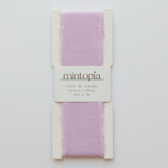 Mintopia Cinta de algodón Mintopía 4 cm x 3 m Pastel Lillac