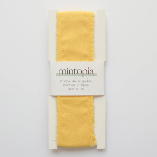 Mintopia Cinta de algodón Mintopía 4 cm x 3 m Canary