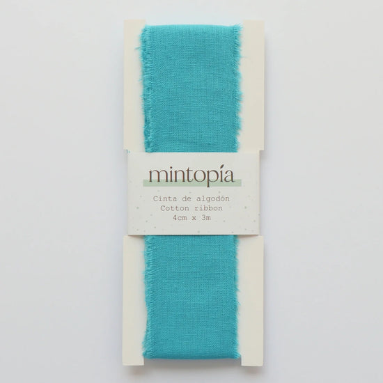 Mintopia Cinta de algodón Mintopía 4 cm x 3 m Turquoise