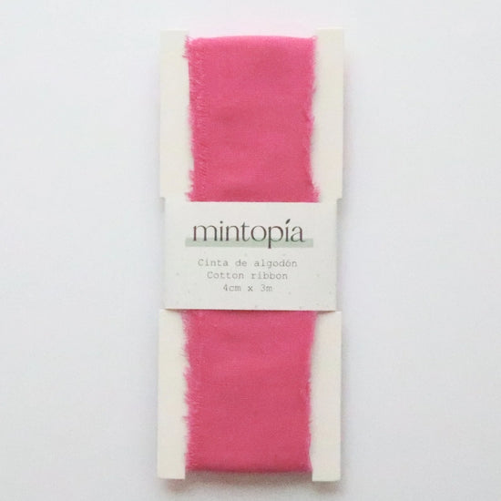 Mintopia Cinta de algodón Mintopía 4 cm x 3 m Fucsia