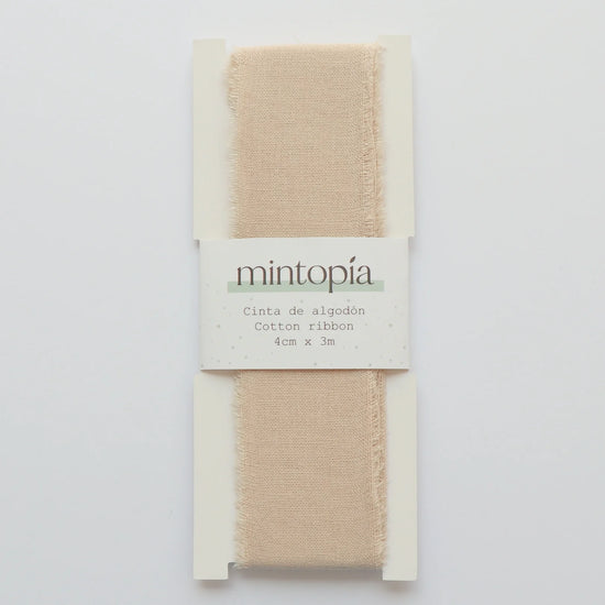 Mintopia Cinta de algodón Mintopía 4 cm x 3 m Cream