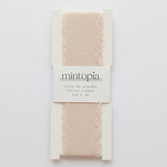 Mintopia Cinta de algodón Mintopía 4 cm x 3 m Natural