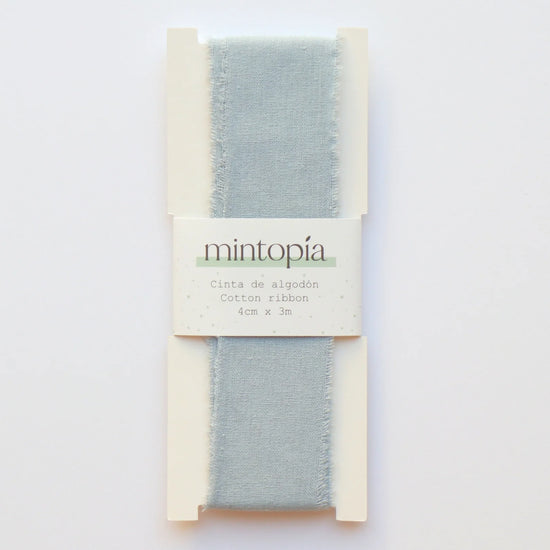 Mintopia Cinta de algodón Mintopía 4 cm x 3 m Fog Blue