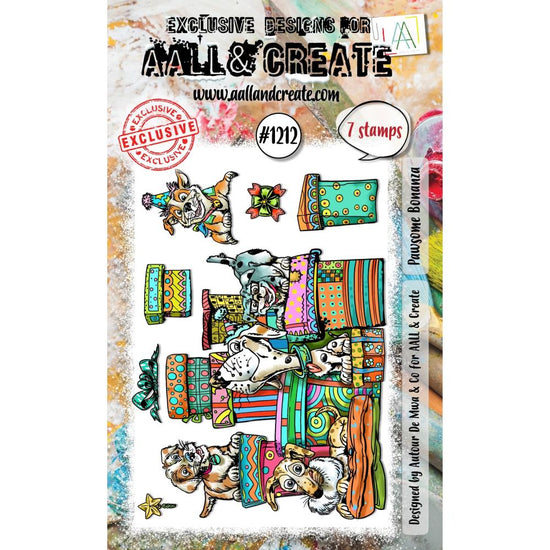 AALL And Create A6 Photopolymer Clear Stamp Set Pawsome Bonanza