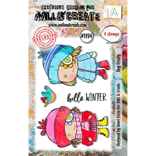 AALL And Create A7 Photopolymer Clear Stamp Set Hey Frosty