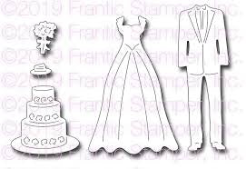 Frantic Stamper Precision Die - Wedding Attire