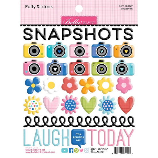Bella Blvd Puffy Stickers Documented Snapshots