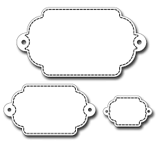 Frantic Stamper Precision Die - Nested Double Ended Tags