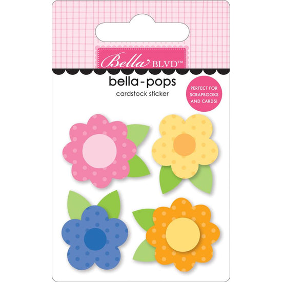 Bella Blvd Love Grows Here Bella-Pops 3D Stickers Blossoms