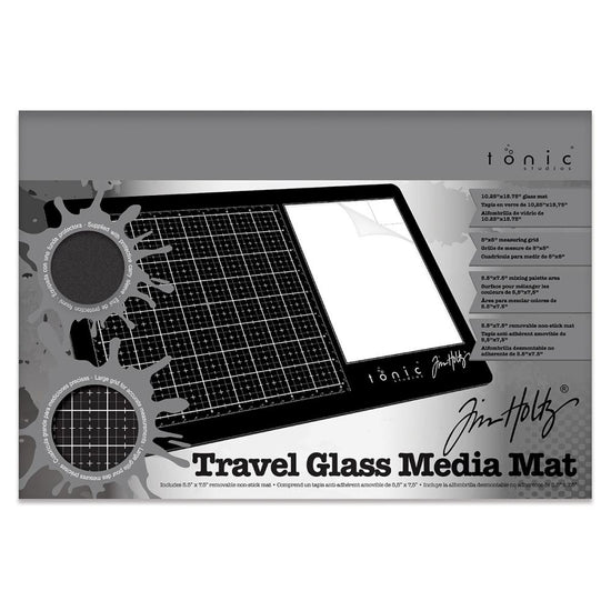 Tim Holtz Travel Glass Media Mat 10.25"X15.5"