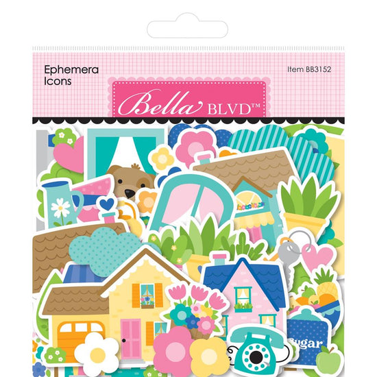 Bella Blvd Cardstock Ephemera Icons, Love Grows Here
