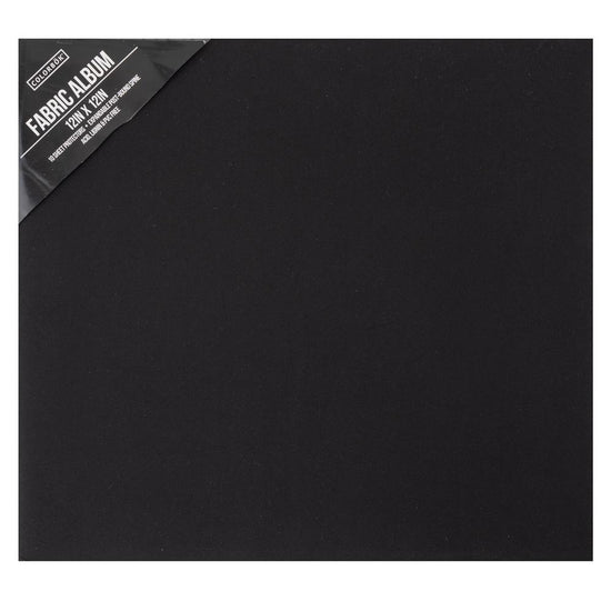 Colorbok Post Bound Fabric Album 12"X12" Black