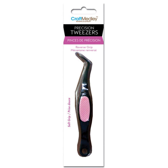 Craft Medley Precision Tweezer W/Soft Grip Handle 4.5”