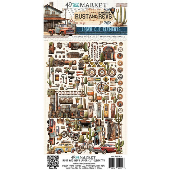 49 And Market Laser Cut Outs Rust and Revs Elements