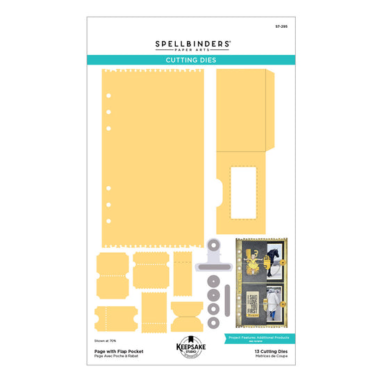 Spellbinders Page with Flap Pocket Etched Dies by Esther Glas