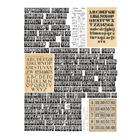 Spellbinders Noted Details Rub-ons by Esther Glas