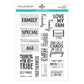 PRE ORDER Spellbinders Family & Friends Clear Stamp Set by Esther Glas PRE ORDER