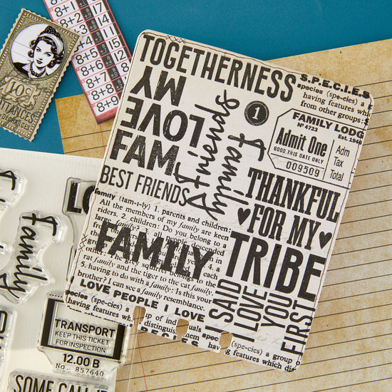 PRE ORDER Spellbinders Family & Friends Clear Stamp Set by Esther Glas PRE ORDER
