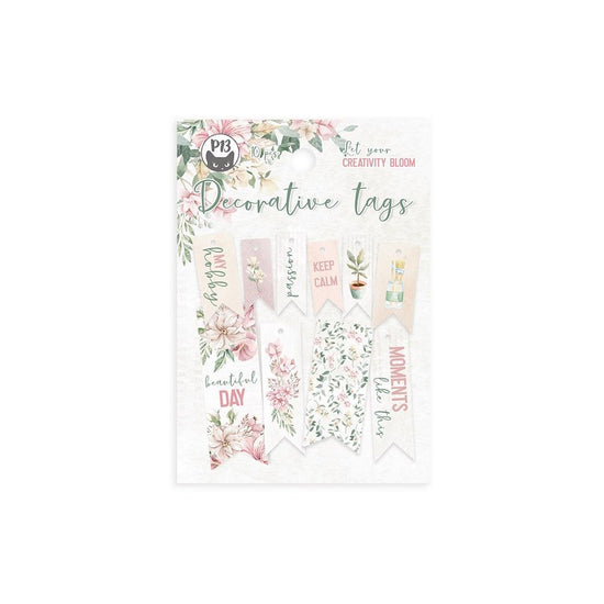 Let Your Creativity Bloom Double-Sided Cardstock Tags 10/Pkg 