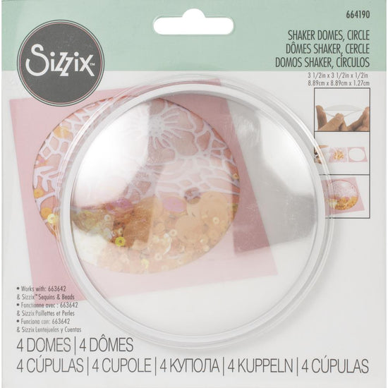 Sizzix Making Essential - Shaker Domes, 3 1/2", 4PK Item 