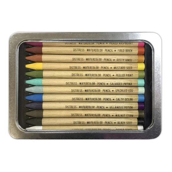 PRE ORDEN Tim Holtz Distress Watercolor Pencils 12/Pk Set 1 PRE ORDEN