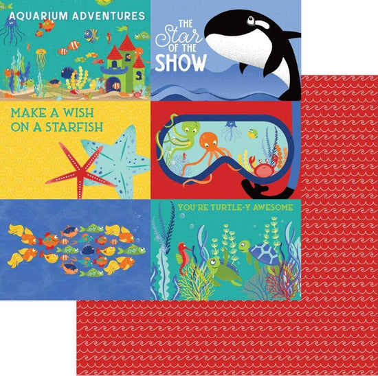 Fish Tales Double-Sided Cardstock 12"X12" Showtime