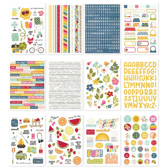 Simple Stories Sticker Book 12/Sheets Summer Lovin&