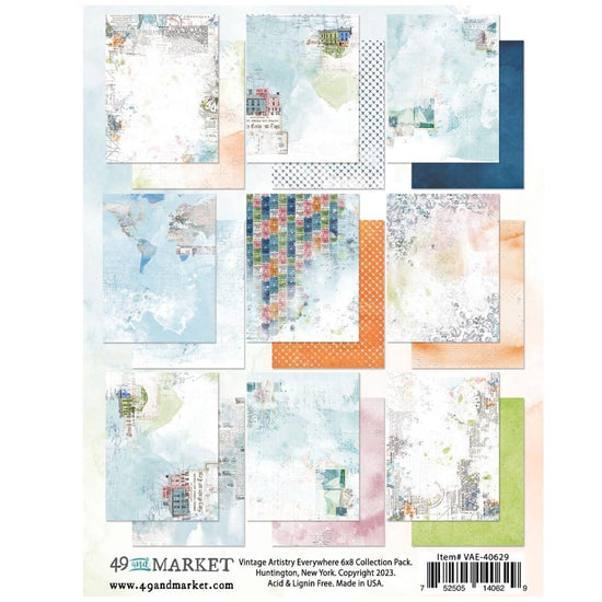 49 And Market Collection Pack 6"X8" Vintage Artistry Everywhere